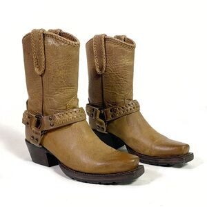 Lucchese Jill Harness Western Biker Boot
